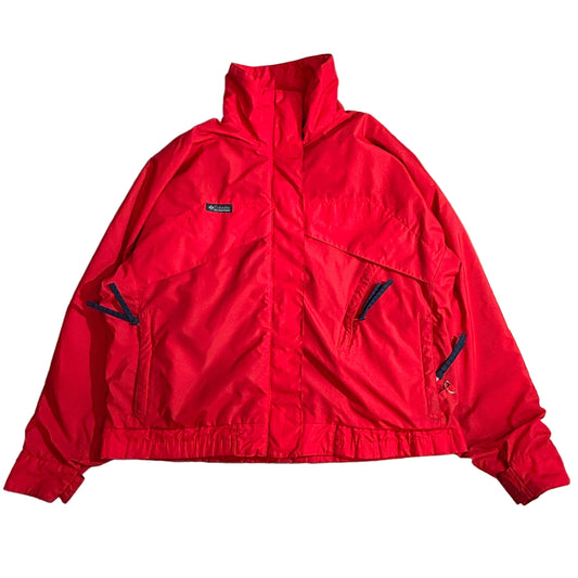 【Columbia】90s 台湾製 ナイロンジャケット レッド WOMEN’S XL コロンビア マウンテンパーカー アノラック vintage outdoor
