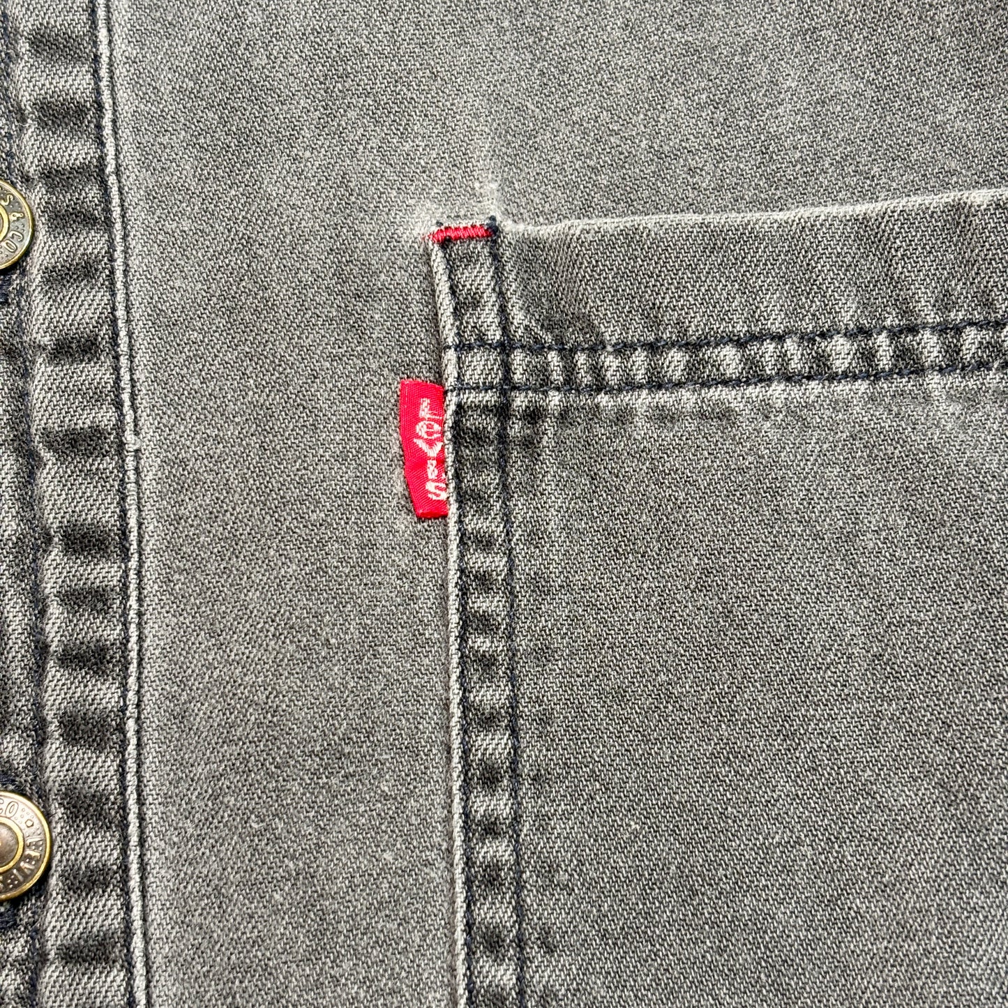 【90s〜Y2K】Levi’s リーバイス デニムシャツ ブラック系 Lサイズ ヴィンテージ オーバーサイズシャツ