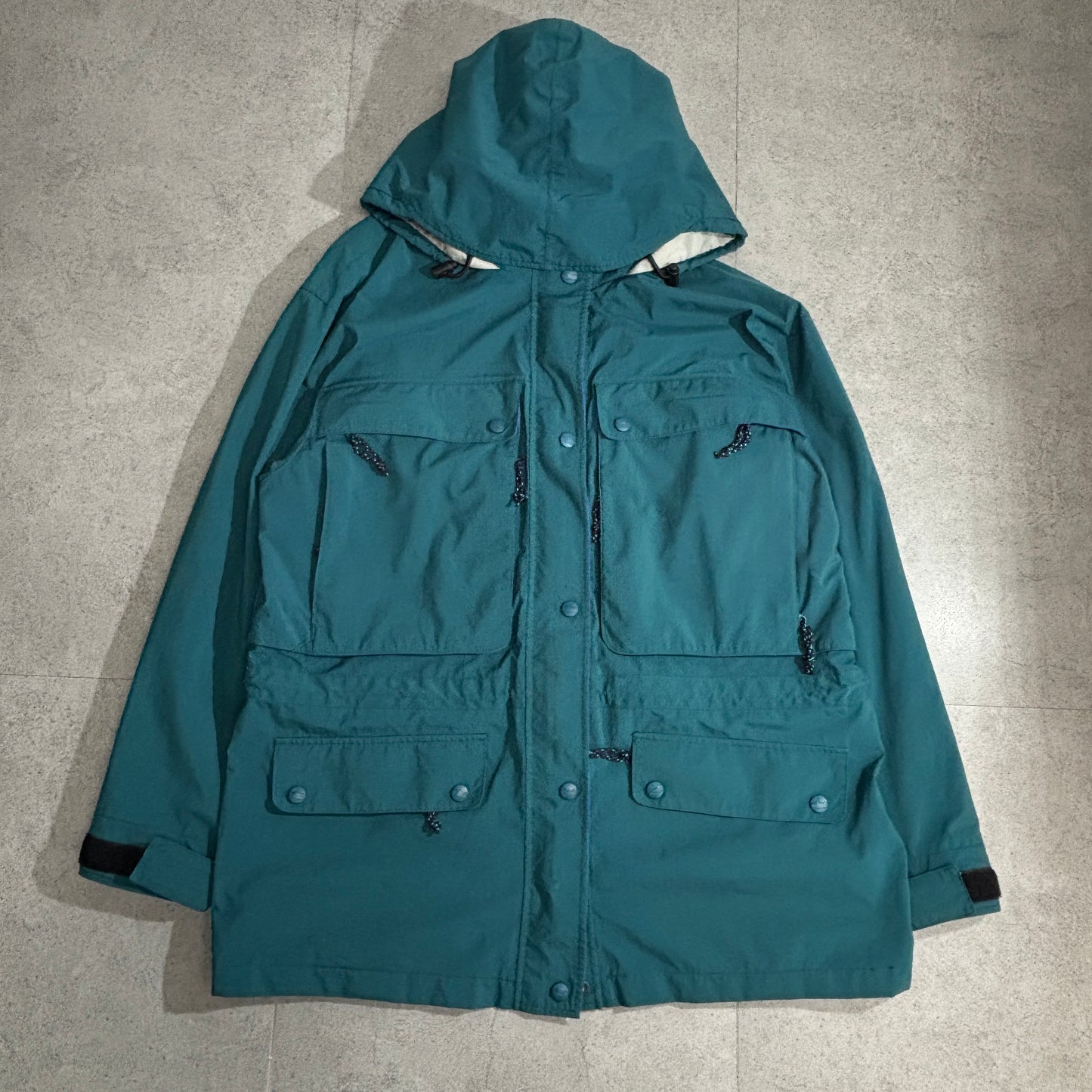 90s L.L.Bean “NORTH COL” ナイロン マウンテンパーカ ティール系 ウィメンズL（ユニセックス◎）香港製