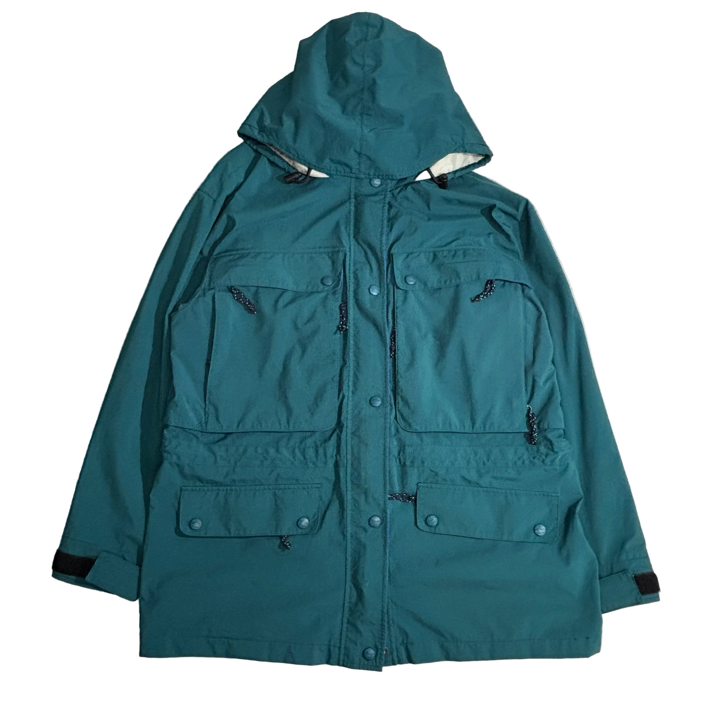90s L.L.Bean “NORTH COL” ナイロン マウンテンパーカ ティール系 ウィメンズL（ユニセックス◎）香港製