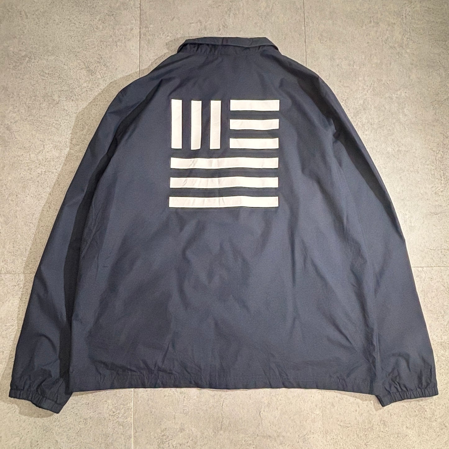 THE NORTH FACE ノースフェイス コーチジャケット ネイビー XL バックロゴ WINDWALL 防風ナイロン