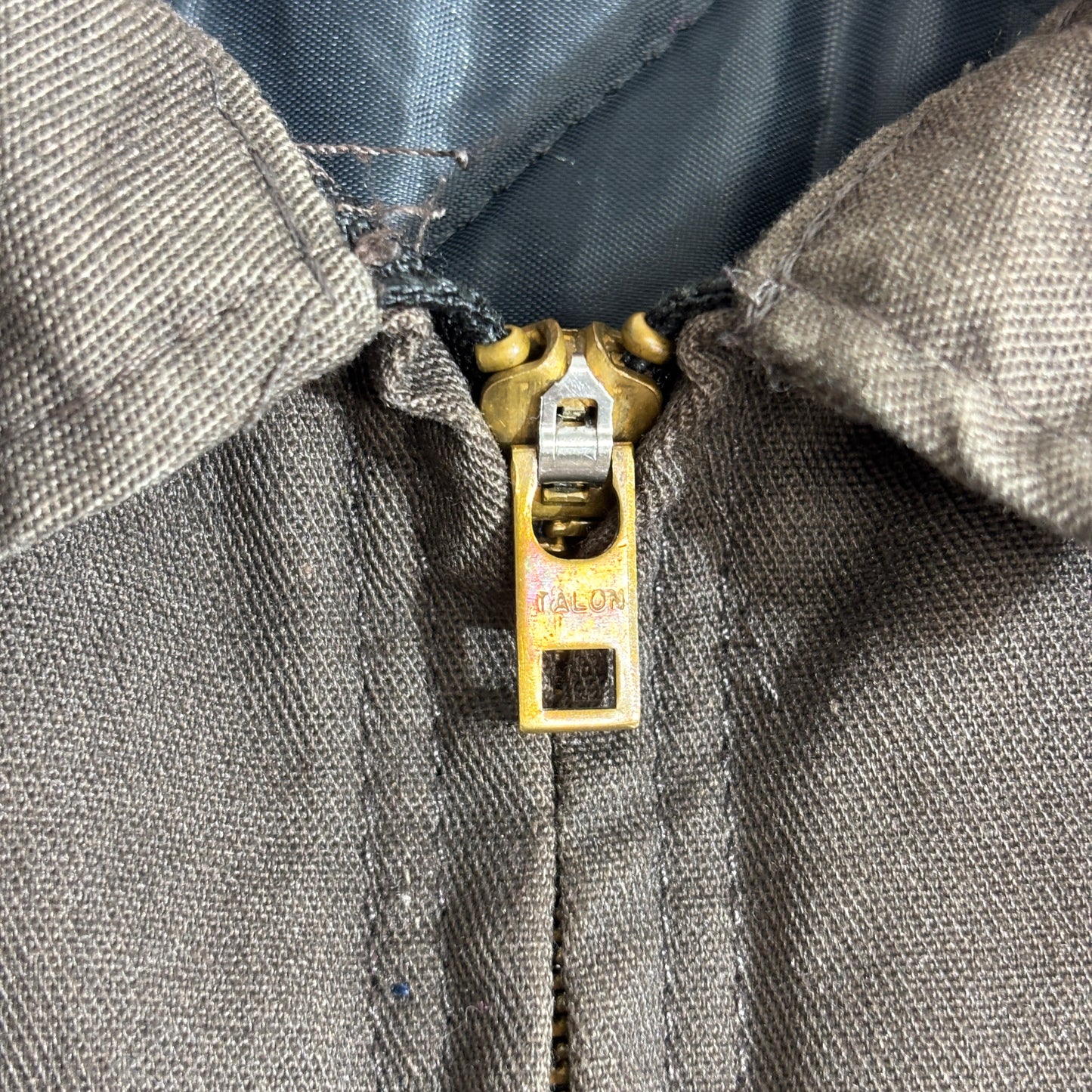 Red Kap USA製 TALONジップ ブラウン ワークジャケット 80s〜90s 裏キルティング M-RG