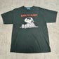 90s スヌーピー PEANUTS “BORN TO SLEEP!” ヴィンテージTシャツ ブラック Snoopy キャラクターT