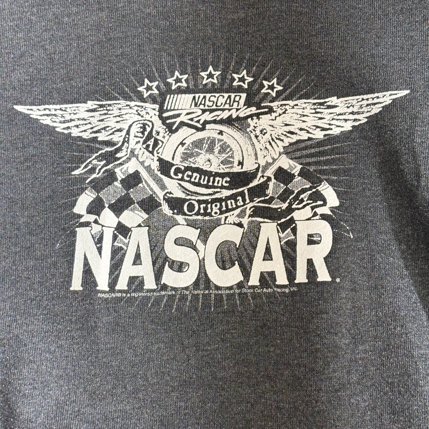 NASCAR レーシングプリント パーカー グレー 2XL JERZEES SUPER SWEATS アメカジ モータースポーツ