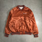 ARISTO JAC by Hilton サテンスタジャン Made in U.S.A. ブラウンオレンジ XL 90s ヴィンテージ