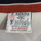 ARISTO JAC by Hilton サテンスタジャン Made in U.S.A. ブラウンオレンジ XL 90s ヴィンテージ