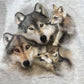 JERZEES “WOLF PACK” フォトリアル ウルフプリント スウェット XL 霜降りグレー／メキシコ製 NuBlend アニマル USAムード