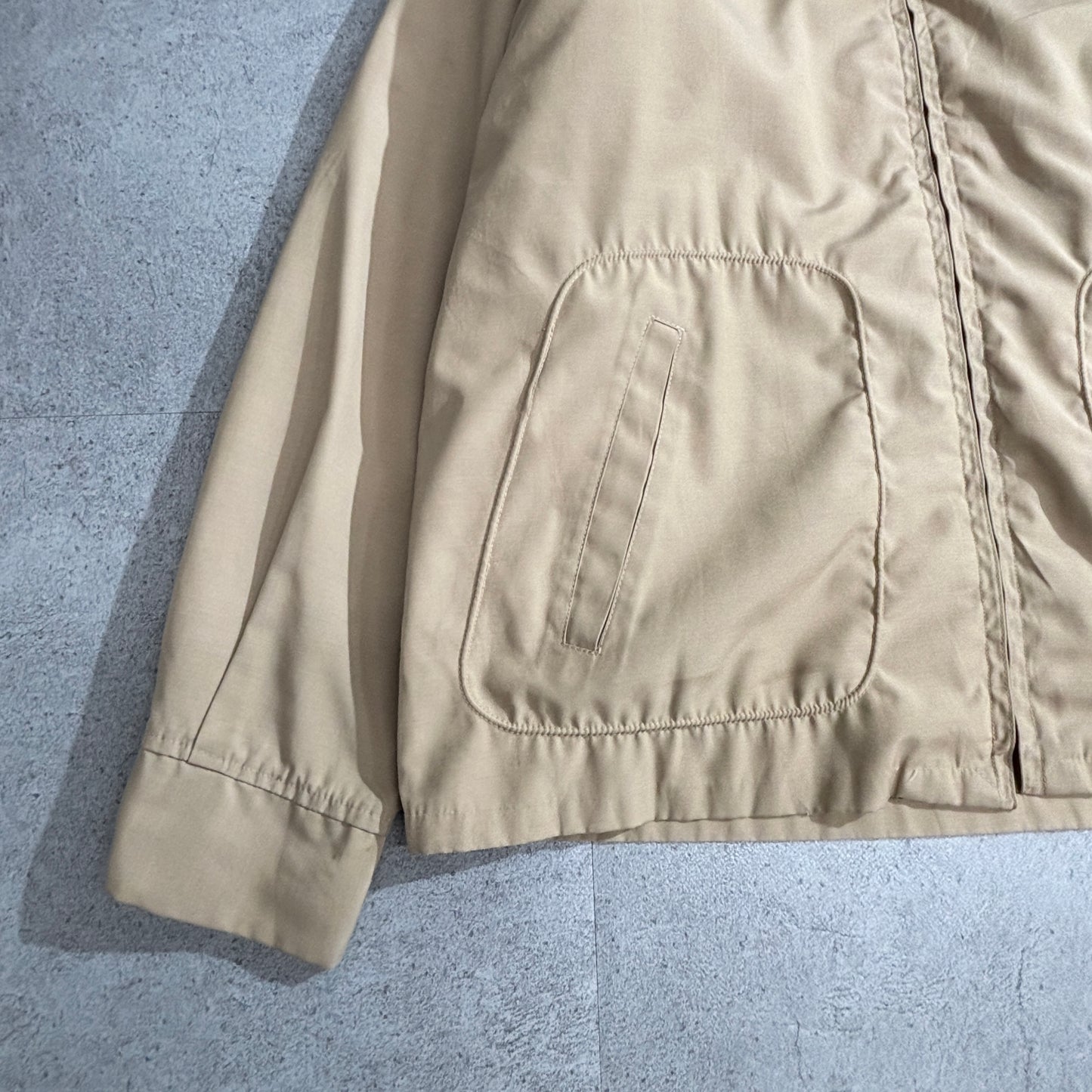 McGREGOR Drizzler ドリズラージャケット ベージュ 裏ボア TALONジップ 企業ワッペン付き 70s USA製