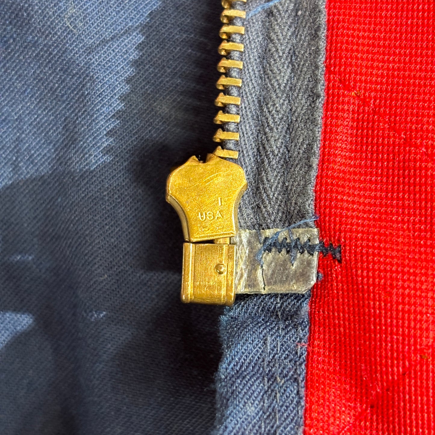 Red Kap USA製 ワークジャケット ネイビー TALONジップ Whirlpool SMITH BROS. 両面ロゴ 70s