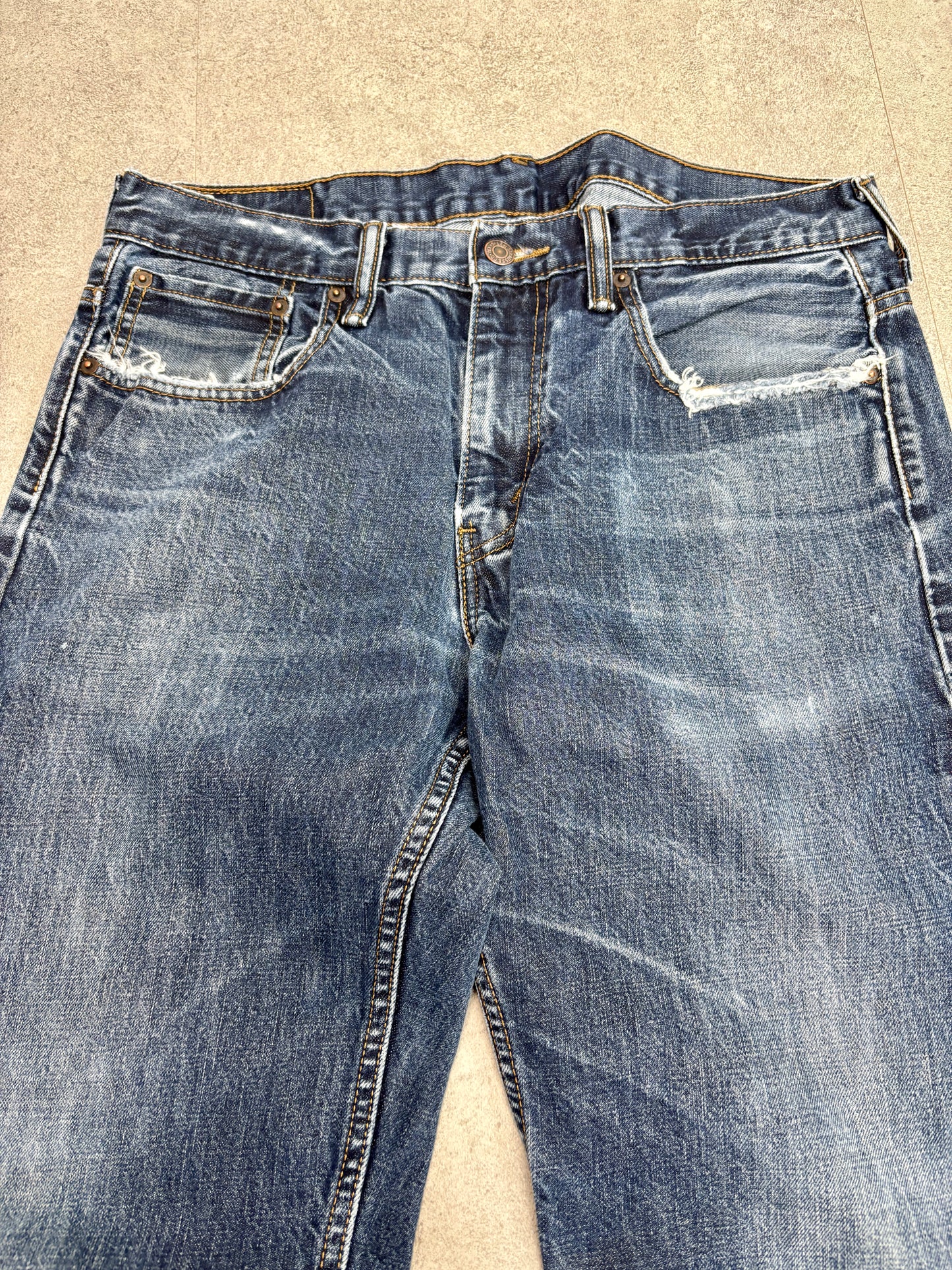 Levi’s 569 Loose Straight デニム W32 L30 レッドタブ 色落ち/ヒゲ/アタリ ジップフライ