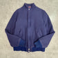 【90s USA製】L.L.Bean ウールジャケット ネイビー チェックライナー付き Mサイズ