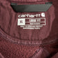 Carhartt ロゴスリーブ スウェットシャツ ワインレッド XL Loose Fit メキシコ製