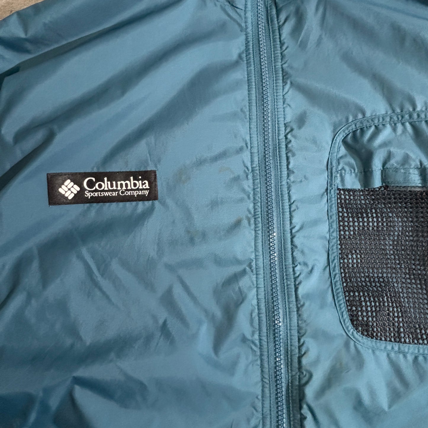 Columbia フリースライナー ナイロンジャケット ブルー Lサイズ（90s〜2000s前半）