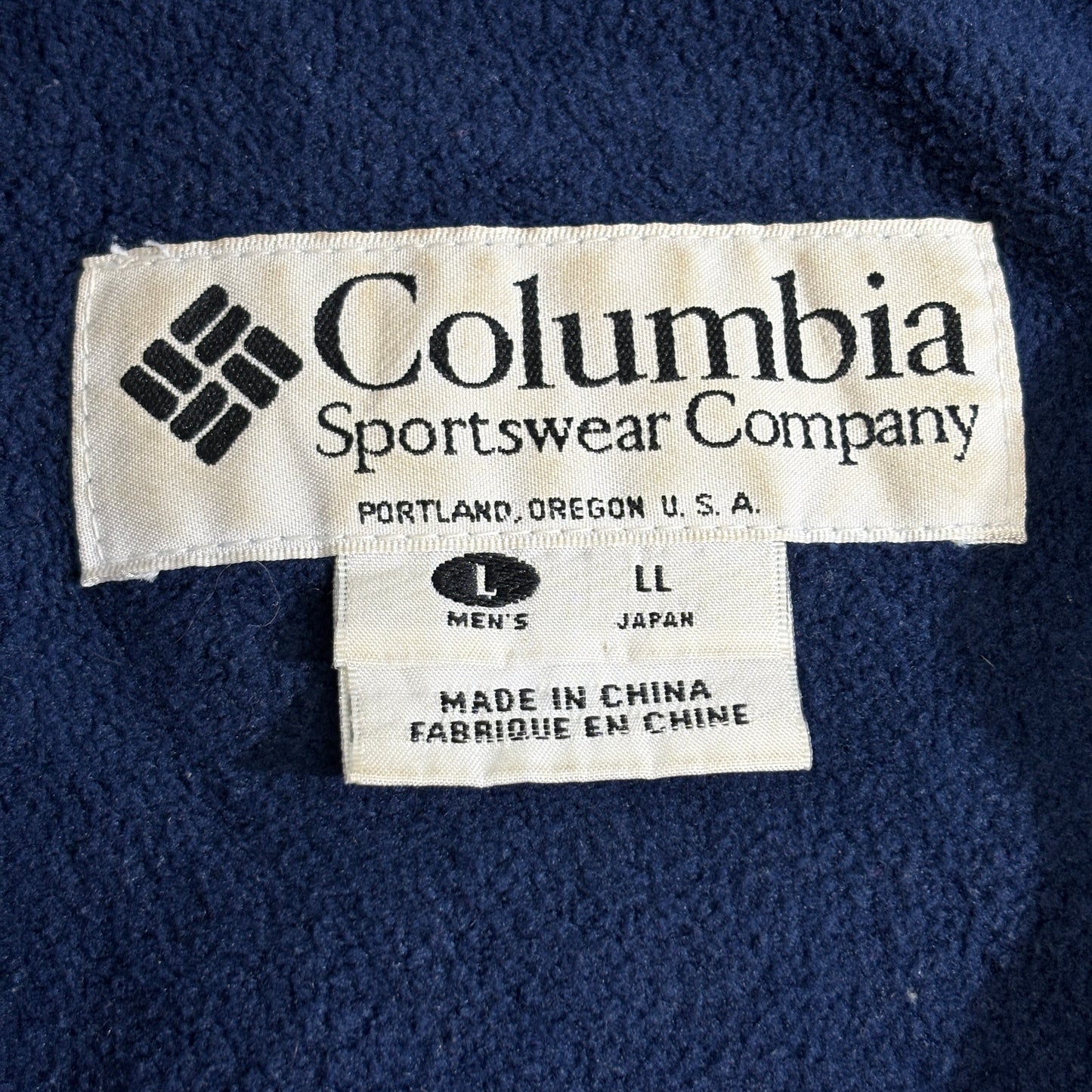 Columbia フリースライナー ナイロンジャケット ブルー Lサイズ（90s〜2000s前半）