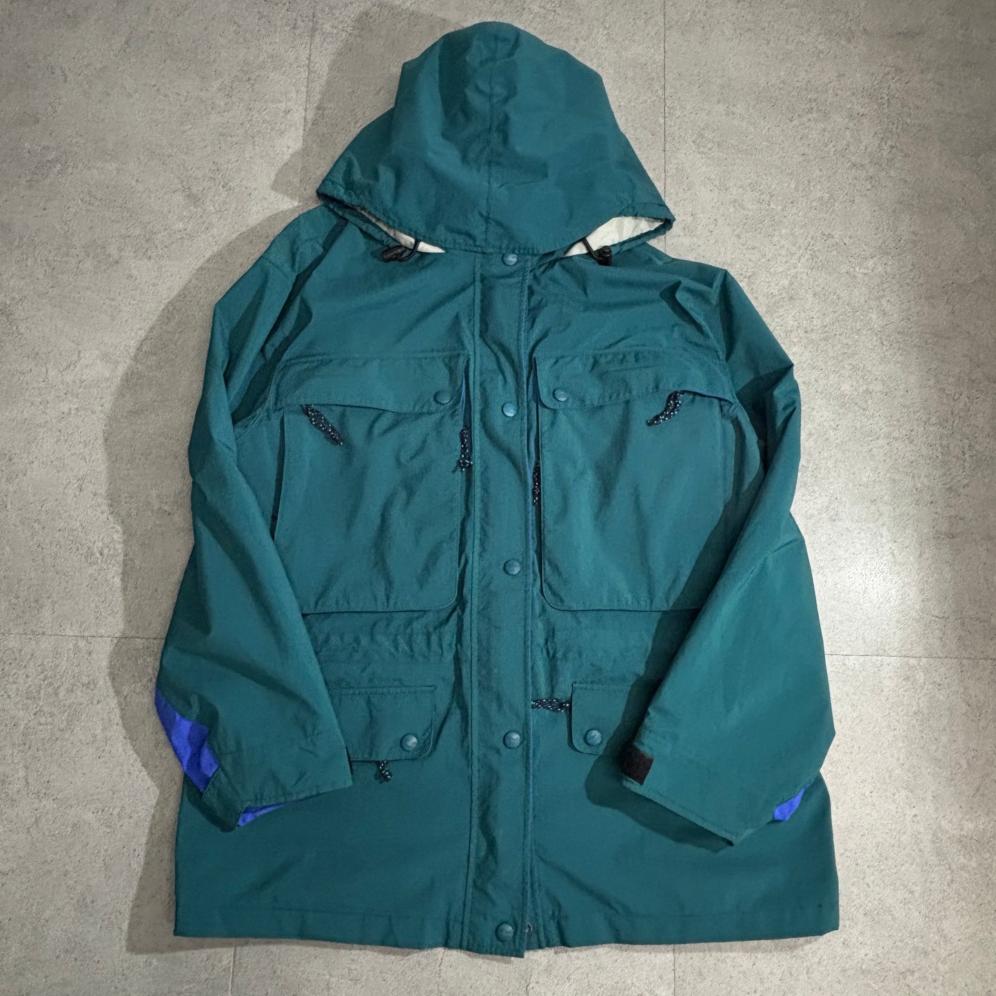 90s L.L.Bean “NORTH COL” ナイロン マウンテンパーカ ティール系 ウィメンズL（ユニセックス◎）香港製