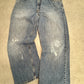 Levi’s 569® Loose Straight デニム W36 L30 レッドタブ ライトインディゴ ダメージ/ヒゲ/アタリ 00s ジップフライ