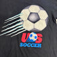 90s USA製 バックスバニー × US SOCCER ヴィンテージTシャツ ブラック Looney Tunes キャラクターT