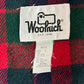 Woolrich USA製 マウンテンパーカ／ウールライニング ジャケット ネイビー×レッドチェック L｜80s〜90s 後期タグ