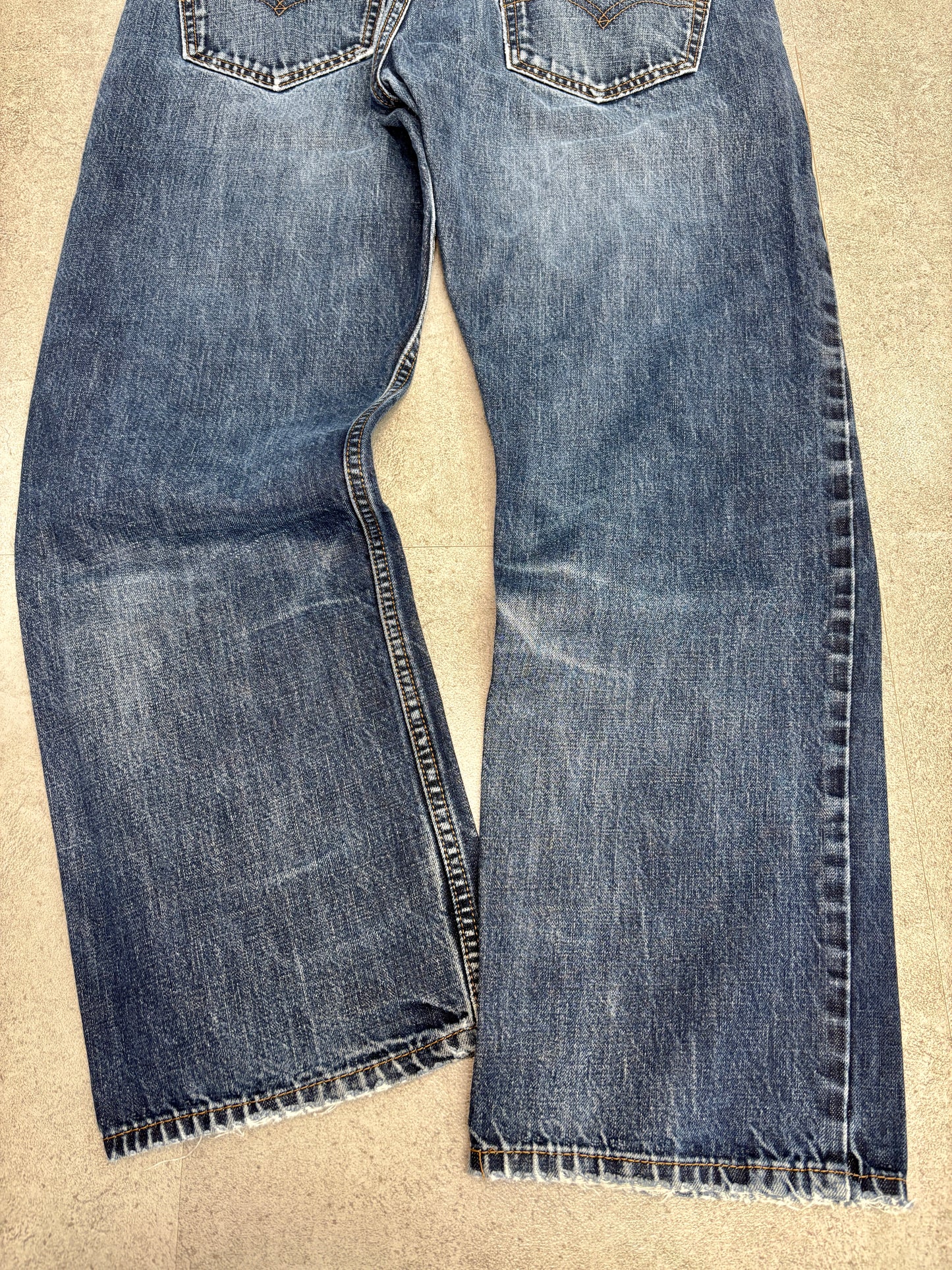 Levi’s 569 Loose Straight デニム W32 L30 レッドタブ 色落ち/ヒゲ/アタリ ジップフライ