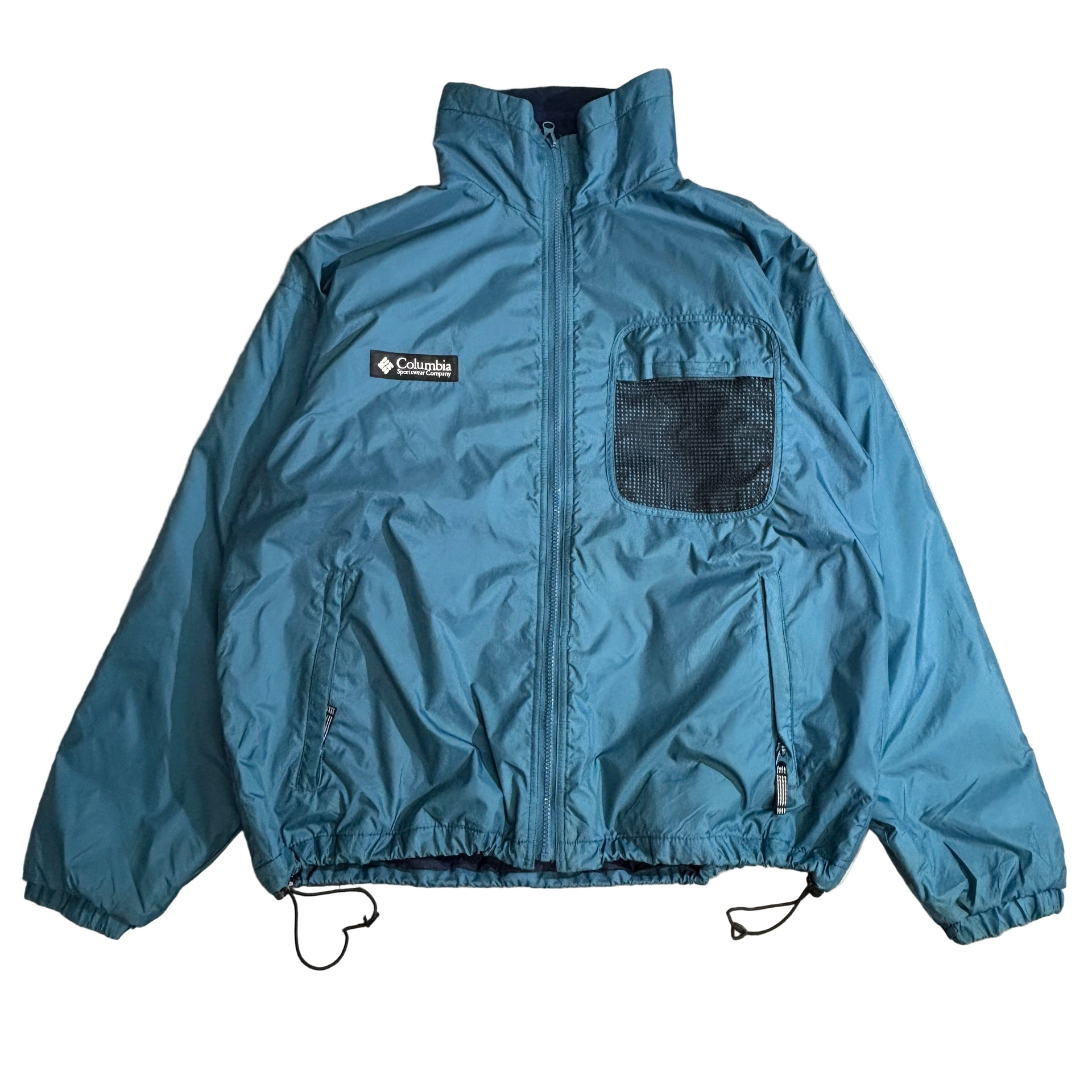 Columbia フリースライナー ナイロンジャケット ブルー Lサイズ（90s