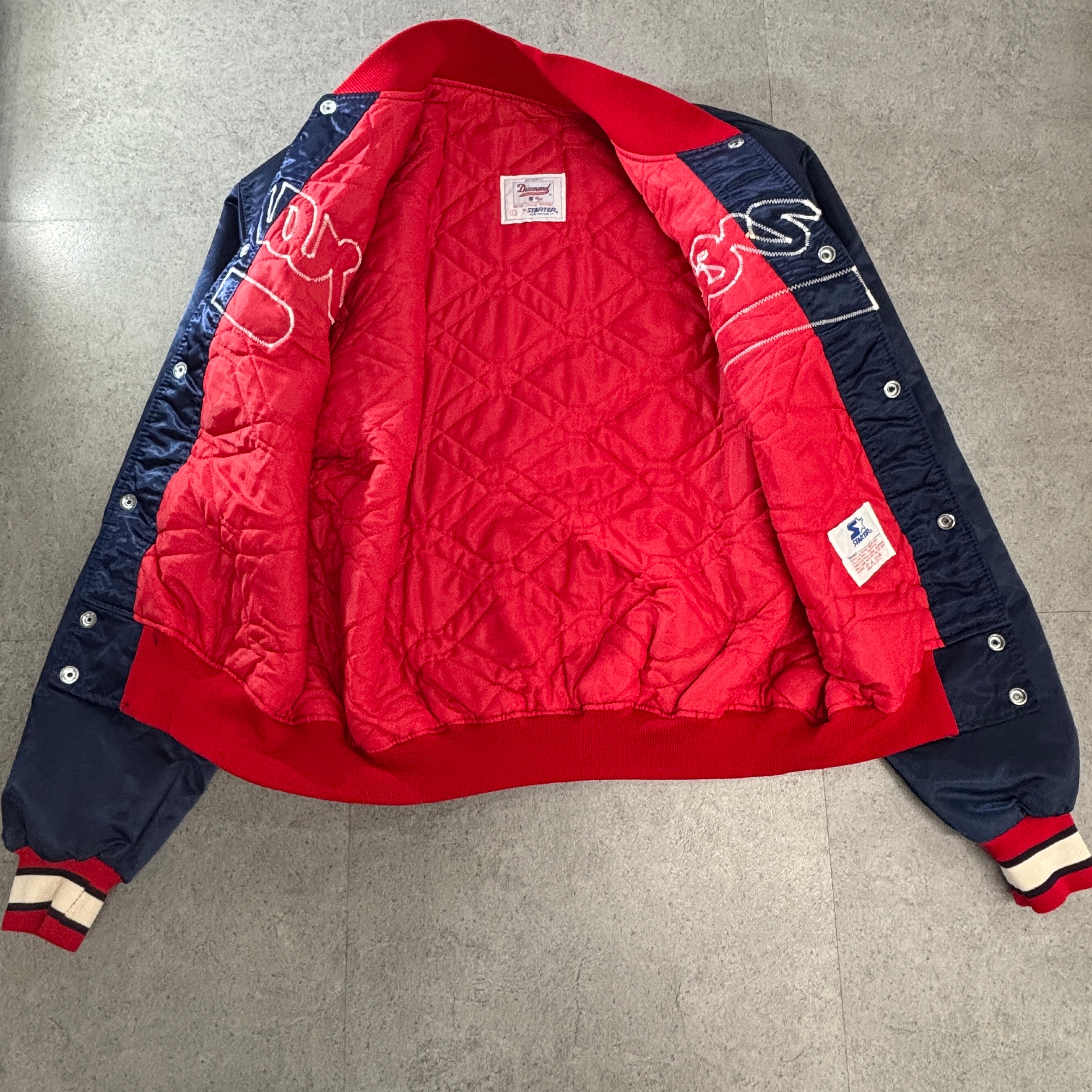 90s USA製 STARTER “MLB DIAMOND COLLECTION” ATLANTA BRAVES